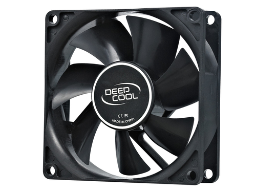 Вентилятор для корпуса DEEPCOOL Xfan80 80x80x25мм (240шт./кор, пит. от БП, черный, 1800об/мин)  Color BOX (DP-FDC-XF80)