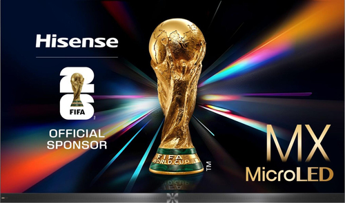 Телевизор RGB Micro LED 136'' Hisense/ 136", Ultra HD, Micro LED, Anti-Glare, пиковая яркость 10 000 нит, 120Гц, Game Mode , 2*20W+2*10W(Main)+2*20W+2*10W(Middle), 3 HDMI, 2 USB, DP(Type-C), безрамочный экран, Charcoal grey, 2025
