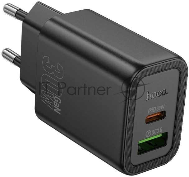 Сетевое зарядное устройство Hoco Gentle PD30W+QC3.0 30W 3A (PD+QC) (44358)