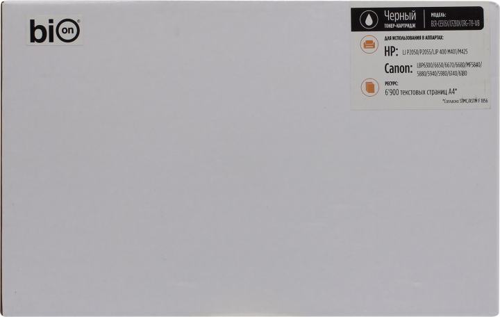 Картридж Bion BCR-CE505X/CF280X/CRG-719-WB для HP  LJ  P2055/P2035/M401/M425,  Canon LBP6300/6650/6670