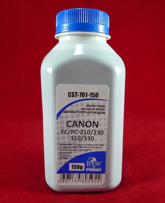 Тонер B&W CST-701-150, флакон 150г, черный, совместимый (CST-701-150)