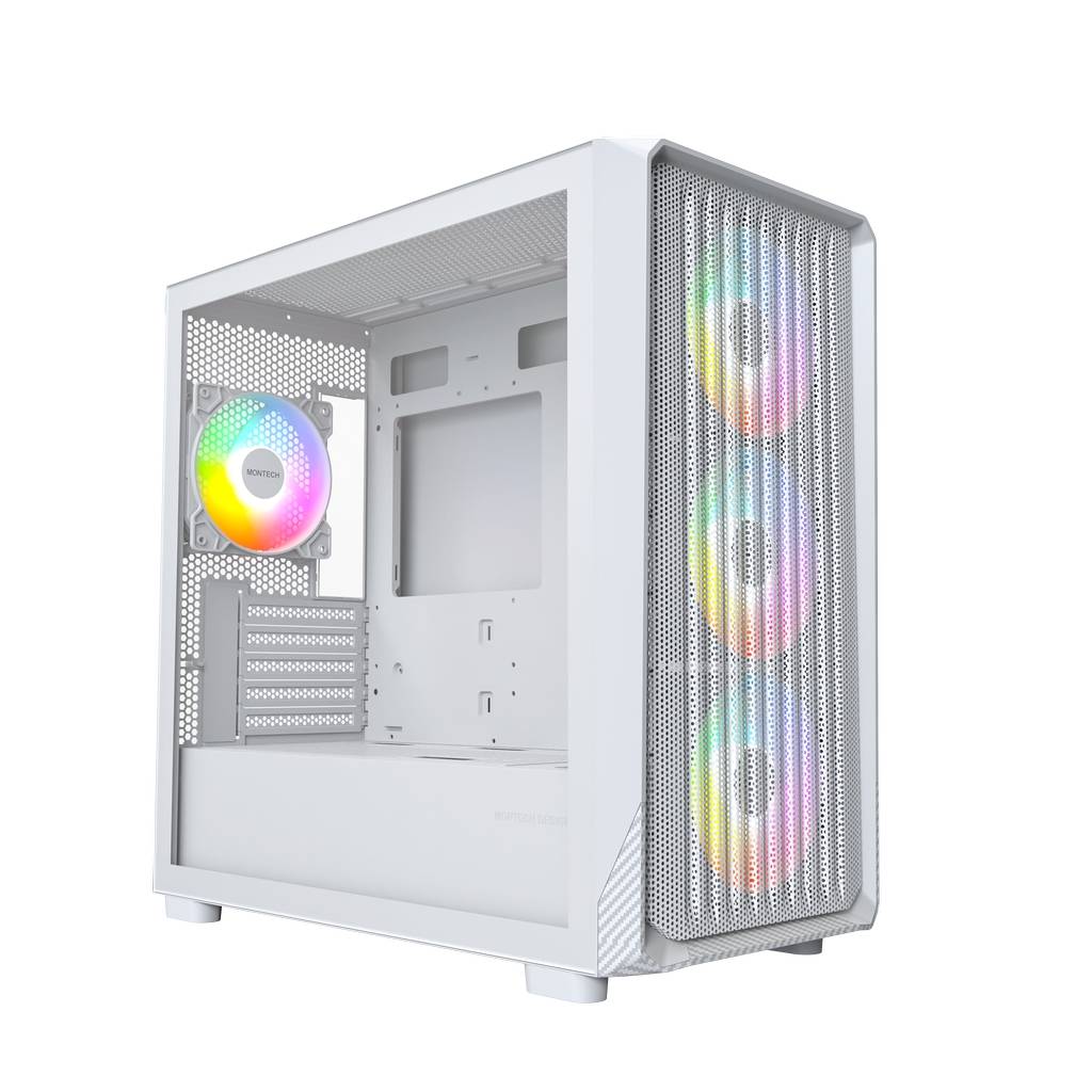 Montech X5M White / mATX / 3x120mm & 1x140mm ARGB fans / X5M