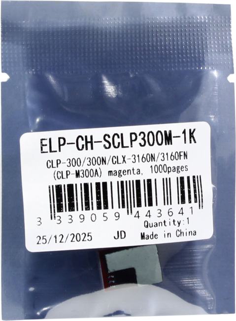 <ELP-CH-SCLP300M-1K> Чип Samsung CLP-300/300N/CLX-3160N/3160FN  (CLP-M300A) Magenta, 1K
