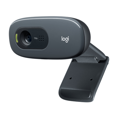 Веб-камера Bad Pack Logitech C270 черная, 3Mp интерполяция, HD 720p@30fps, угол обзора 60°, складная конструкция, USB2.0, кабель 1.5м {8} (960-001063)