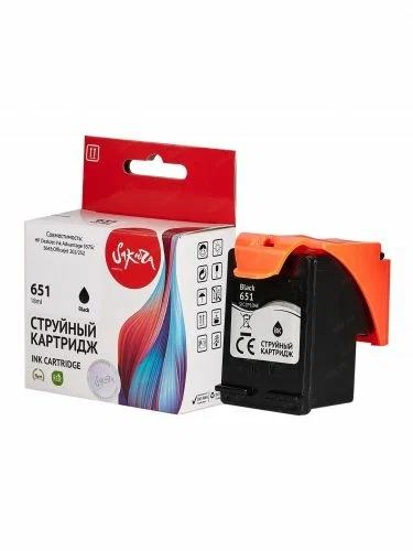 SIC2P10AE Sakura C2P10AE (№651 Black) для HP DeskJet Ink Advantage 5575/5645, OfficeJet  252/202,  черный,  5 мл.