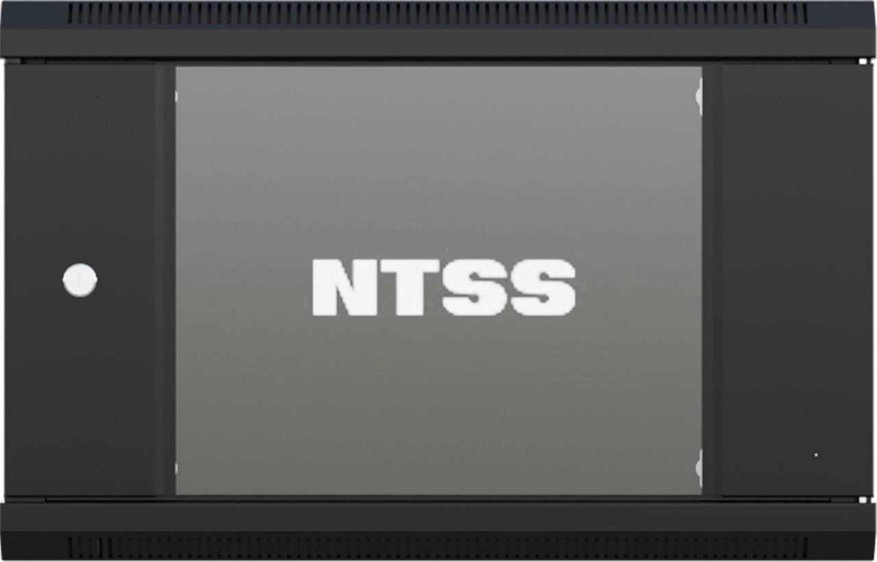 NTSS Шкаф настенный телекоммуникационный NTSS W 12U 600х600х635мм, 2 профиля 19, дверь стеклянная, боковые стенки съемные, задняя стенка, разобранный, черный RAL 9005 NTSS-W12U6060GS-BL (УТ000069211)