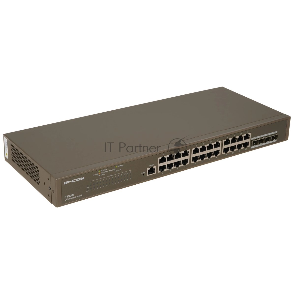 Коммутатор IP-COM G3328F, 24×GbE, 4×SFP, L2, управляемый