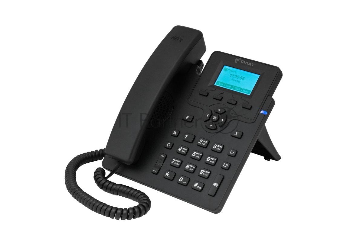 Телефон IP Флат Flat-Phone-C10 черный