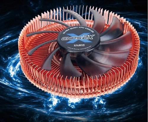 ZALMAN <CNPS2X>(4пин, 775/1155/AM2/AM3/FM1,  17.4-22.7дБ,  1500-2600  об/мин, Cu+Al+теп.трубки)