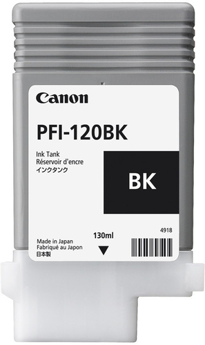 (Спец.цена) Оригинальный картридж струйный Canon PFI-120 BK 2885C001 черный для Canon imagePROGRAF TM-200/205 Черный
