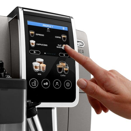 Кофемашина автоматическая DELONGHI Dinamica Plus ECAM380.95.TB, серый/черный (0132215486)
