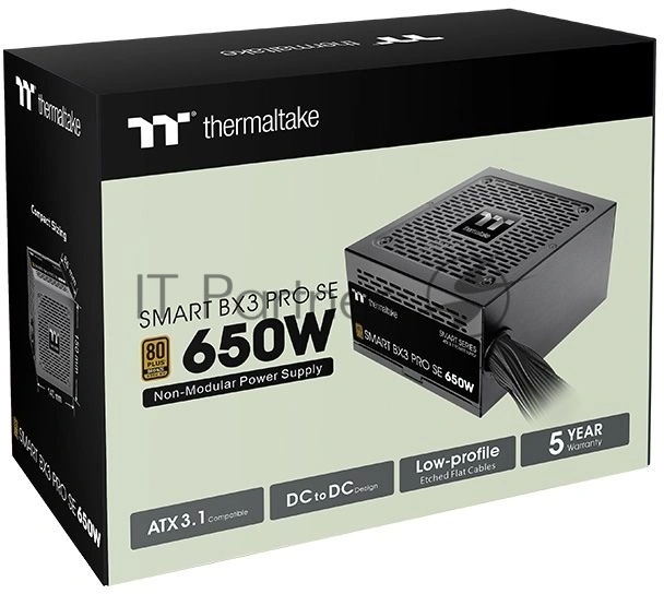 Блок питания Thermaltake Smart BX3 Pro SE 650W, 650Вт, 80+ Bronze, 120мм, немодульный, черный
