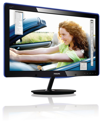 21.5" ЖК монитор PHILIPS 227E3LPHSU/00/01 (LCD, 1920x1080, D-Sub,  DVI,  HDMI)