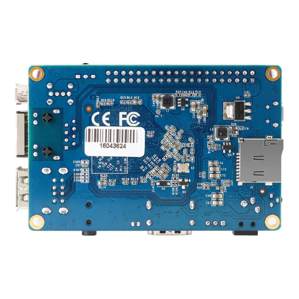 Orange Pi Одноплатный компьютер PC Plus RAM 1GB, 8GB eMMC flash