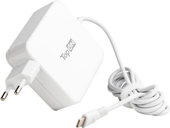 TopON TOP-SA65QW Блок питания TopON для ноутбука Samsung 65W кабель Type-C, Power Delivery, Quick Charge  3.0, в розетку