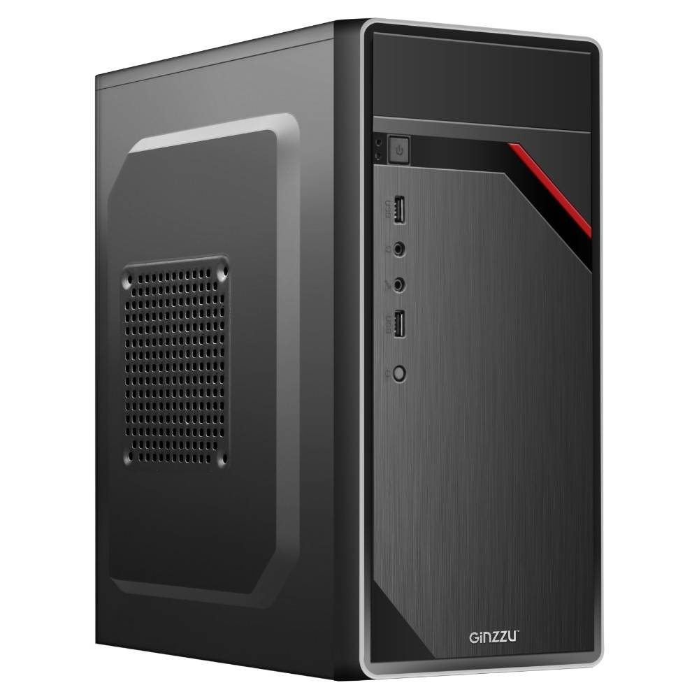 Корпус ПК Ginzzu D180, Mini Tower, mATX, без БП