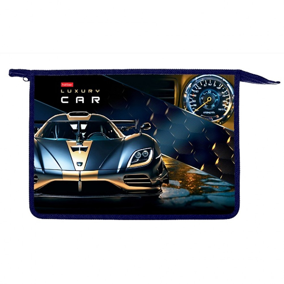 Папка для тетрадей на молнии А4 Hatber Luxury Car
