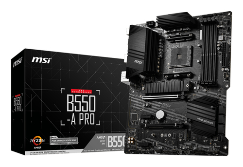 MICROSTAR MSI B550-A PRO {Soc-AM4 AMD B550 4xDDR4 ATX AC`97 8ch GbLAN RAID+HDMI+DP}