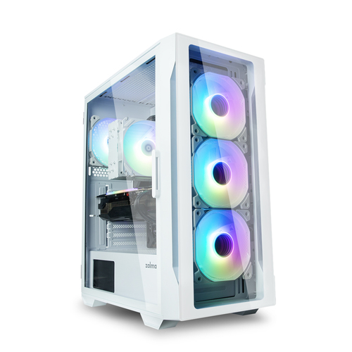 Компьютерный корпус MidiTower Zalman I3 NEO TG White (ATX, front mesh, TG window, USB 2.0 x1, USB 3.0x2, 4x120мм RGb fan, без БП) (I3 NEO TG White)