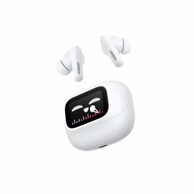 55137_ Беспроводные наушники UGREEN WS211 (55137) Earbuds HiTune T6 Magic Active Noise-Cancelling.  Цвет:  белый