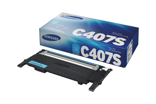 Тонер-картридж Samsung CLT-C407S Cyan для  Samsung CLP-320/325/320N/325W, CLX-3185/N/FN/FW