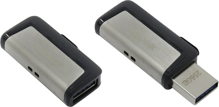 SanDisk Ultra Dual <SDDDC2-256G-G46> USB3.0/USB-C OTG Flash  Drive  256Gb(RTL)