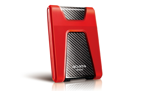 Жесткий диск внешний/ Portable HDD 1TB ADATA HD650 (Red), Silicone, USB 3.2 Gen1, 121x81x21mm, 201g /3 года/