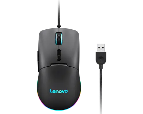 Мышь проводная Lenovo M210 RGb Gaming черный оптическая 8000dpi USB2.0 (GY51M74265)