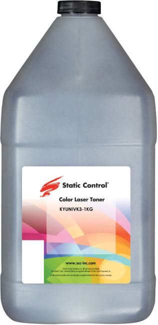 Тонер Static Control KYUNIVK3-1KG черный флакон 1000гр.  для  принтера  Kyocera Cartridges