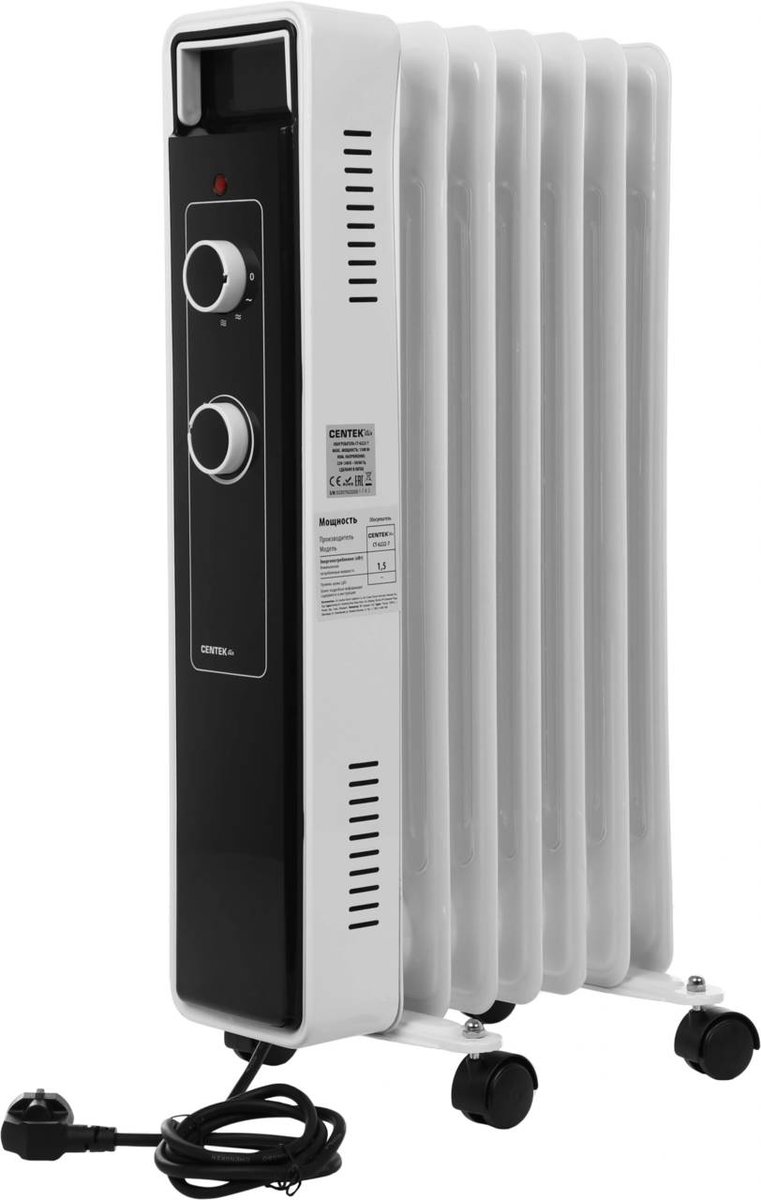 Centek Радиатор масляный CT-6222-7 1500Вт белый