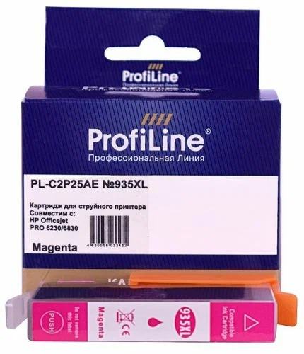 Картридж ProfiLine PL-C2P25AE_WI_M струйный (№935XL) для HP OfficeJet Pro 6230/6830 водн. черн.  Magenta 9,5 мл