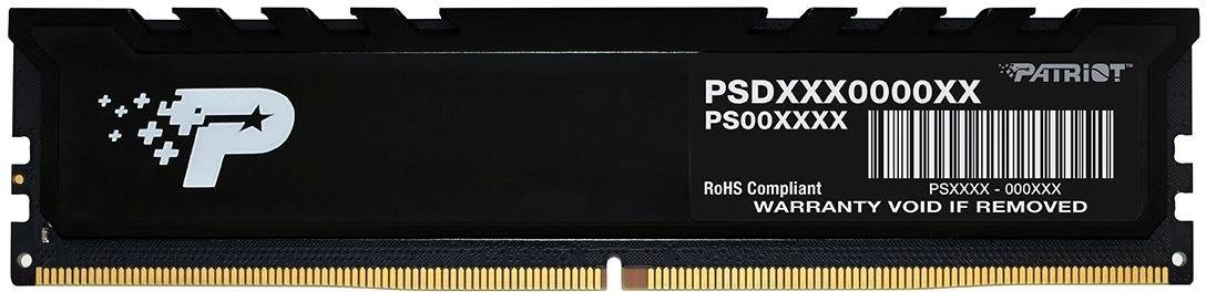 Оперативная память DDR5 16GB 5600MHz Patriot PSP516G560081H1 Signature Premium RTL PC5-44800 CL46 DIMM 288-pin 1.1В single rank с радиатором Ret [PSP516G560081H1]