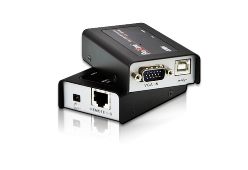 CE100-AT-G - КВМ-удлинитель, ATEN, CE100-AT-G, USB, VGA, Cat 5, Mini KVM Extender, W/EU ADP