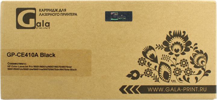 Картридж лазерный GalaPrint GP-CE410A (№305A/CE410A), черный, 2200 страниц