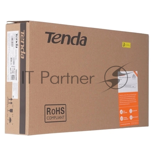 Коммутатор Tenda TEG2226F, 24×1 Гбит/с + 2×1 Гбит/с SFP, управляемый