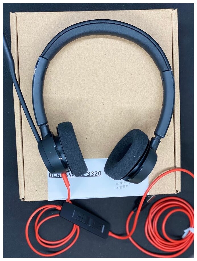 Гарнитура Poly 214012-01 Blackwire 3320, USB-A, моно, Microsoft Teams