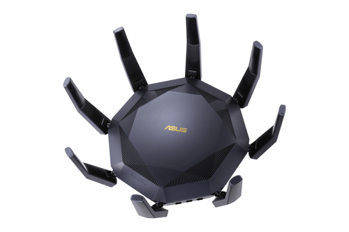 Роутер ASUS RT-AX89X, 802.11b/g/n/ac/ax, до 1148+4804 бит/c, 2,4 + 5 гГц, 8 антенны, USB, GbT LAN