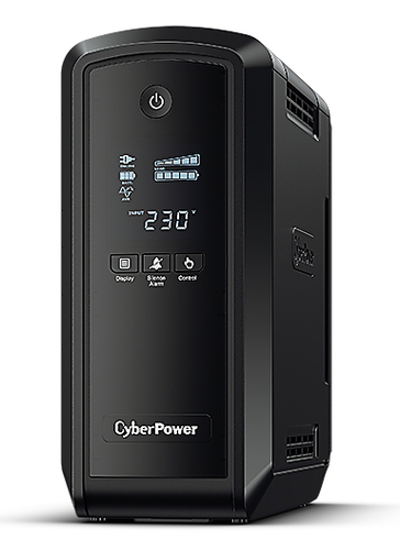 ИБП CyberPower CP900EPFCLCD, Line-Interactive, 900VA/540W, 6 Schuko розеток, USB, RJ11/RJ45, LCD дисплей, Black, 0.33х0.36х0.2м., 8.3кг./ UPS Line-Interactive CyberPower CP900EPFCLCD 900VA/540W USB/RJ11/45 (6 EURO), с чистым синусом при работе от АКБ