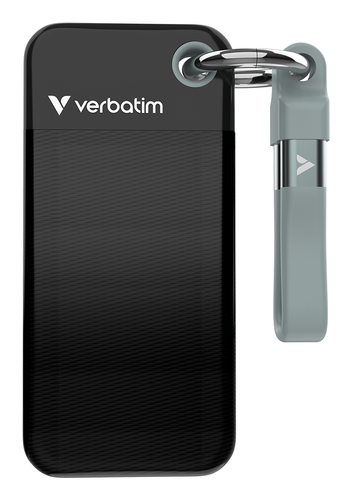 32190 - Внешний SSD диск, Verbatim, Pocket SSD 32190, 1TB, Type-C, Чёрный