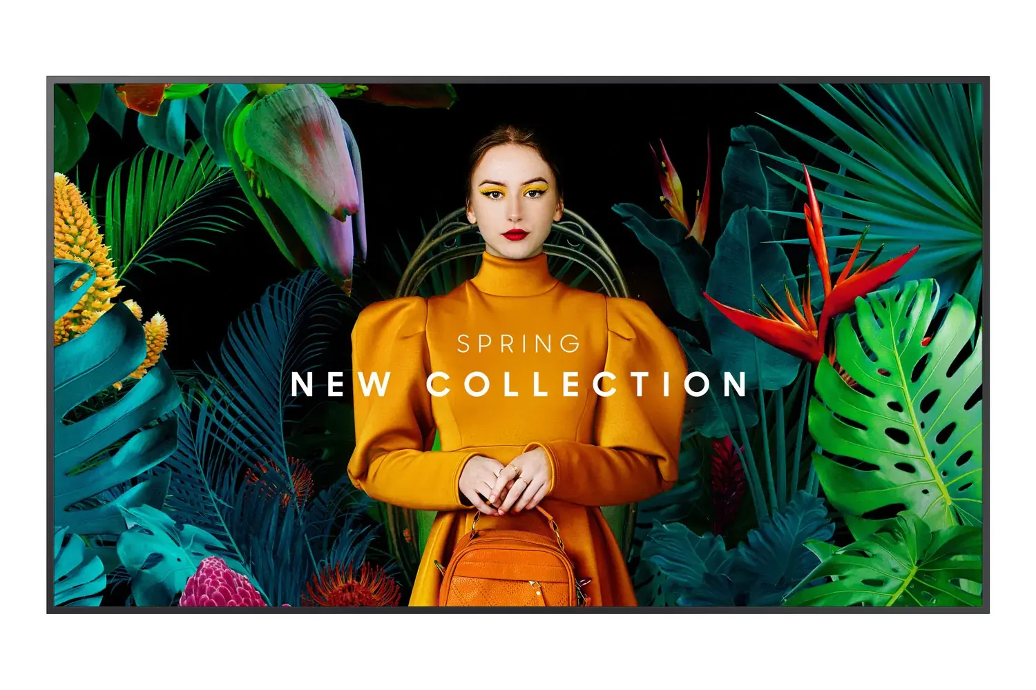ЖК-дисплей Samsung QB55C, 55", LED, 3840x2160 (UHD), 350 кд/кв.м, Tizen 7.0, со встроенными колонками, режим работы 16/7, черный