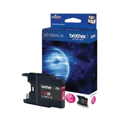 Картридж Brother LC1280XL-M Magenta  для  MFC-J5910DW/J6510/J6710DW/J6910DW  (повышенной ёмкости)