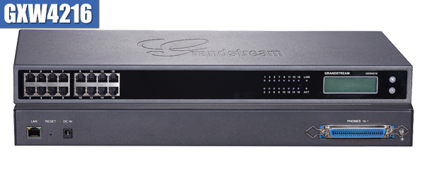 IP-шлюз Grandstream Networks GXW4216, 16×FXS, 1×LAN, 1GbE