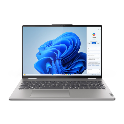 Ноутбук-трансформер Lenovo Yoga 7 2-in-1 16AHP9 - 16", 1920x1200 (WUXGA), 300-nit, AMD Ryzen 7 8840HS 3300MHz, LPDDR5X 16 ГБ 512 ГБ, AMD Radeon 780M, Bluetooth, Wi-Fi, FPR, TouchScreen, серый, Windows 11 Home 64, 83DM0006US