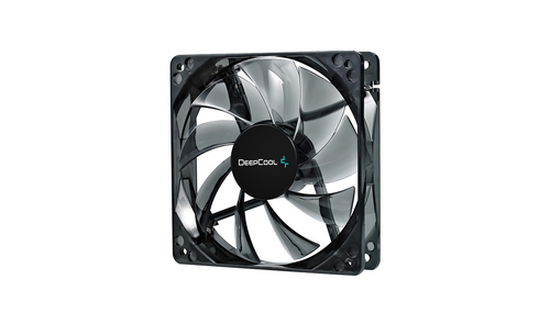 Вентилятор для корпуса Deepcool Wind Blade 120 LED 120х120x25 черный 3-pin 4-pin (Molex) 26дБ (DP-FLED-WB120) Ret