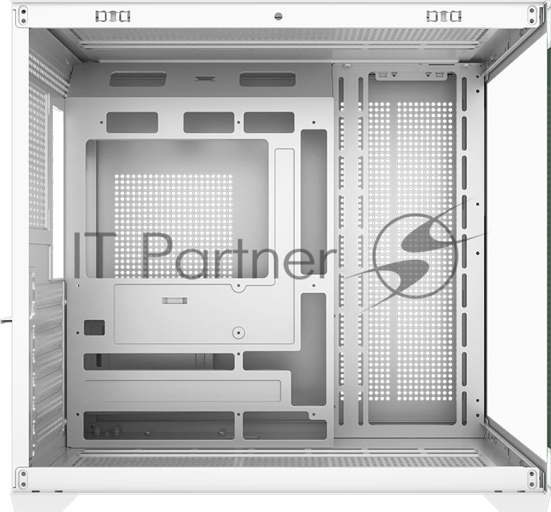 Корпус без блока питания PCCooler C3T700 WH, Midi-Tower, TG, no fans, 1xUSB-A 3.0 + 1xUSB-A 2.0 + 1xUSB-C, ATX, mATX, mITX белый