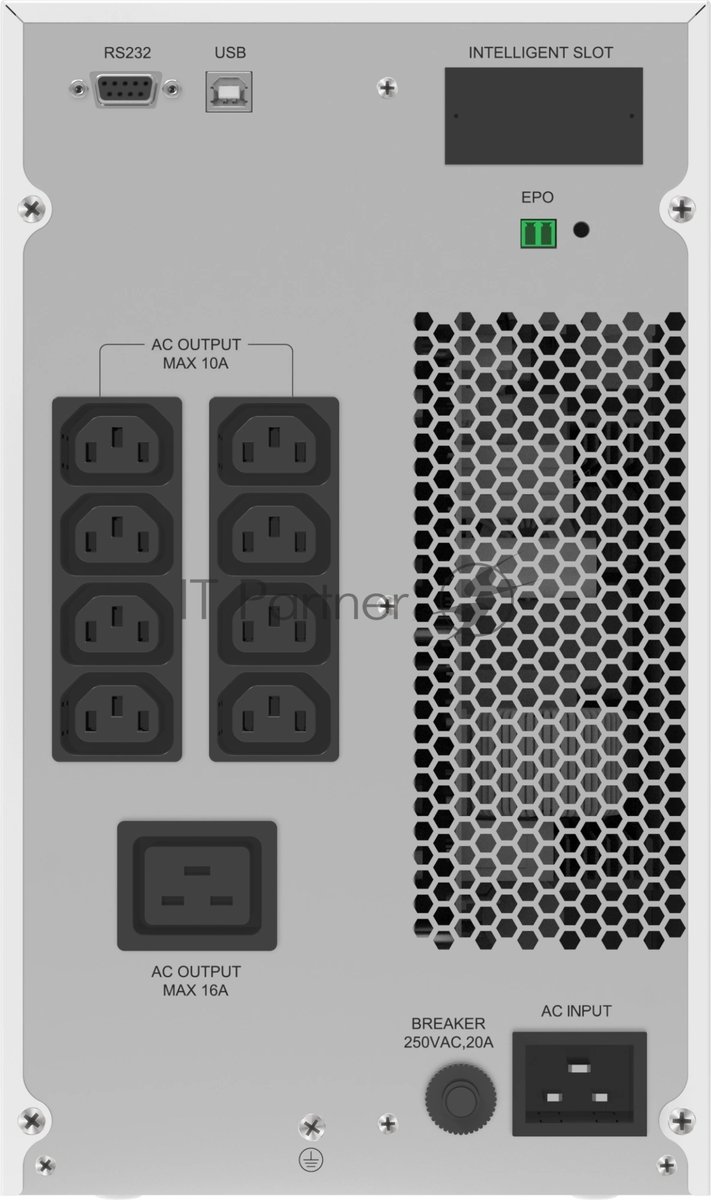 Источник бесперебойного питания Ippon Na+ II TA 3000 / 3000 ВА / 3000 Вт / 8 x IEC 320 C13, 1 x IEC 320 С19