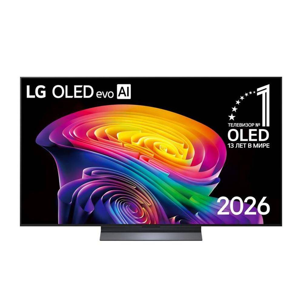 Телевизор 65'' LG/ 65'' OLED, Ultra HD, Smart TV(WebOS 26), Wi-Fi 6, Bluetooth v 5.3, MR NFC, 120Hz Native (VRR 165Hz), 2.2ch 40Вт Dolby Atmos, 4хHDMI, 2хUSB, 1 Pole, черный металл, 2026