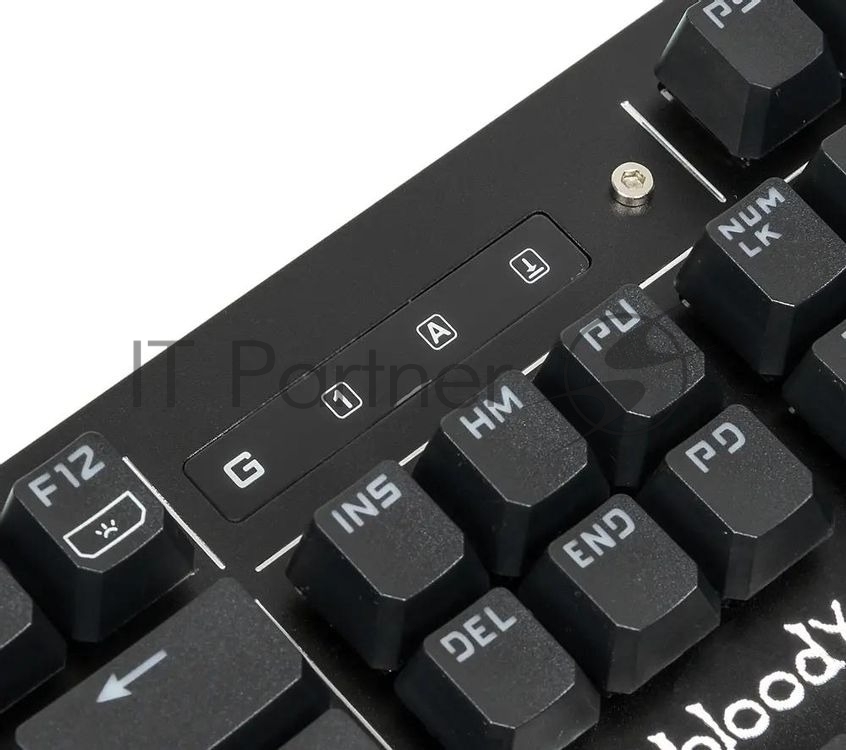 Клавиатура проводная A4 B975 механическая черный USB Gamer LED (подставка для запястий)