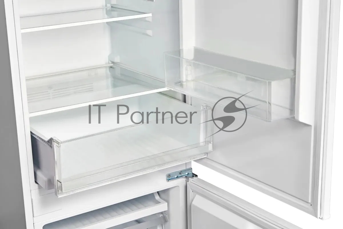 Встраиваемый холодильник Hyundai CC4023F белый двухкамерный 182/59л морозилка снизу