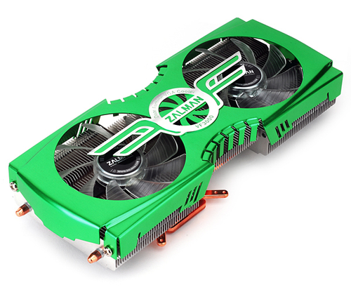 ZALMAN <VF3000F(GTX470/465)>VGA Cooler NVIDIA  GTX465/470(Fan speed contr.,18-33дБ,1400-3000об/мин,Cu+Al+тепл.труб)